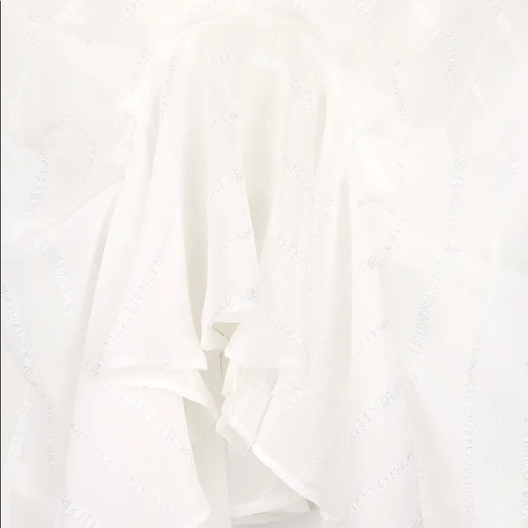 NWOT White Striped Long Sleeve Top - Picture 10 of 10